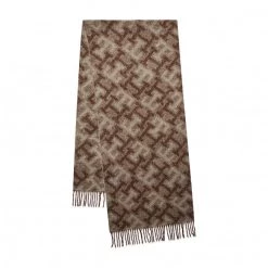 Accessoires Foulard TOMMY HILFIGER - Iconic Monogram AW0AW13899 Countryside Khaki GW8 Marron