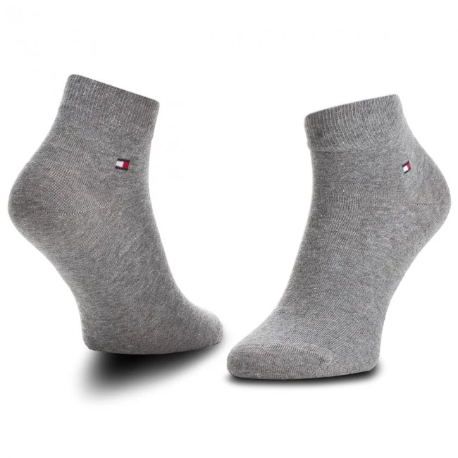 Accessoires Lot De 2 Paires De Chaussettes Basses Homme Tommy Hilfiger - 342025001 Middle Grey Melange 758 Gris 4 Accessoires Lot De 2 Paires De Chaussettes Basses Homme Tommy Hilfiger - 342025001 Middle Grey Melange 758 Gris – Image 2