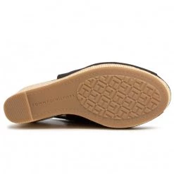 Femme Espadrilles TOMMY HILFIGER - Iconic Elena Sling Back Wedge FW0FW04789 Black BDS Noir -Tommy Hilfiger Soldes wietnam 3 0 jc